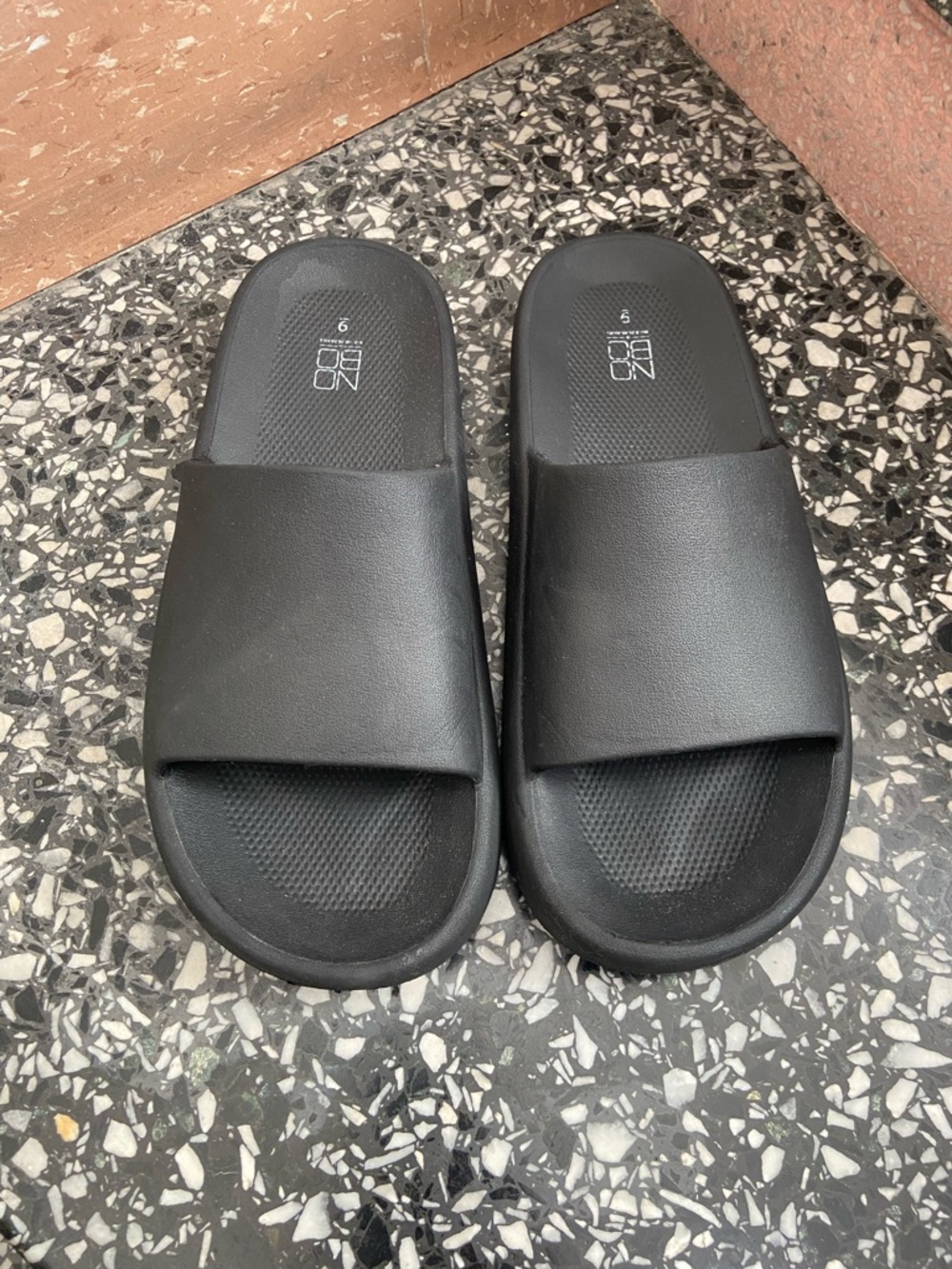 No Boundaries Black Slide Sandals